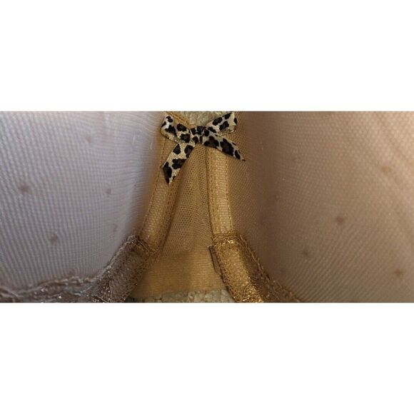 Ambrielle  Bra Everyday Full Coverage Lightly Lined Lace Floral Dot 38DD - Picture 4 of 6